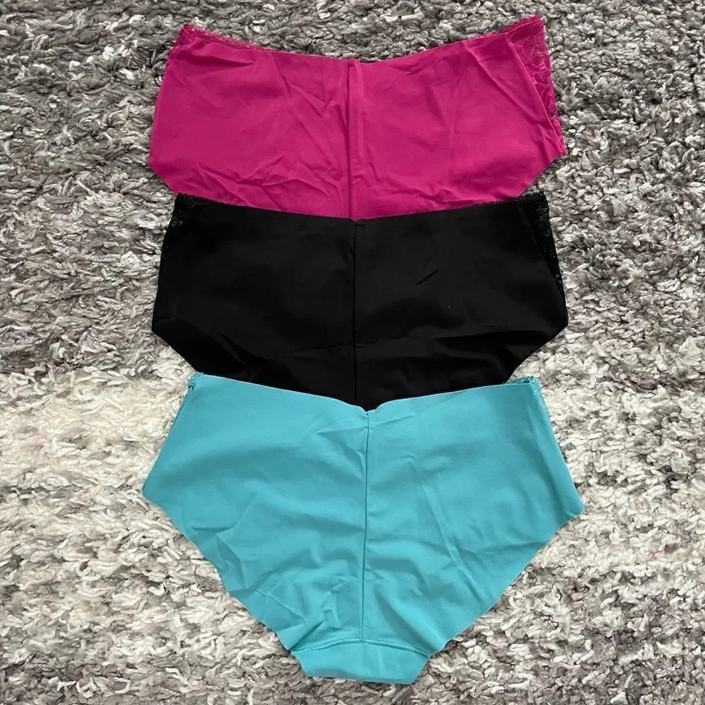 NWT Victoria’s Secret Sexy Illusions No-Show Hiphugger Panties 3-Pack Bundle